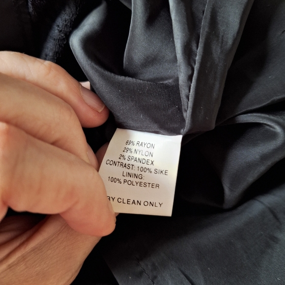 Trina Turk Sheila one shoulder black ruffle shift pencil mini dress S - Picture 7 of 8